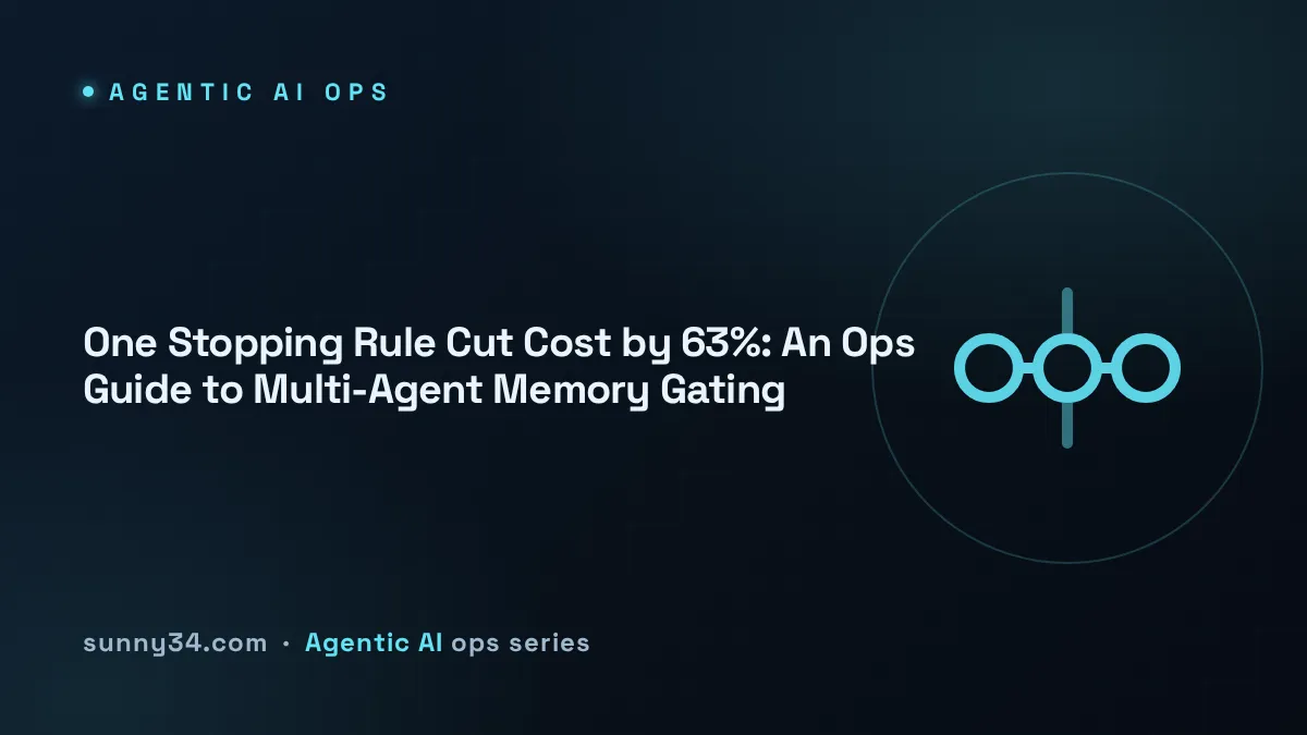 One Stopping Rule Cut Cost by 63%: Multi-Agent Memory Gating thumbnail