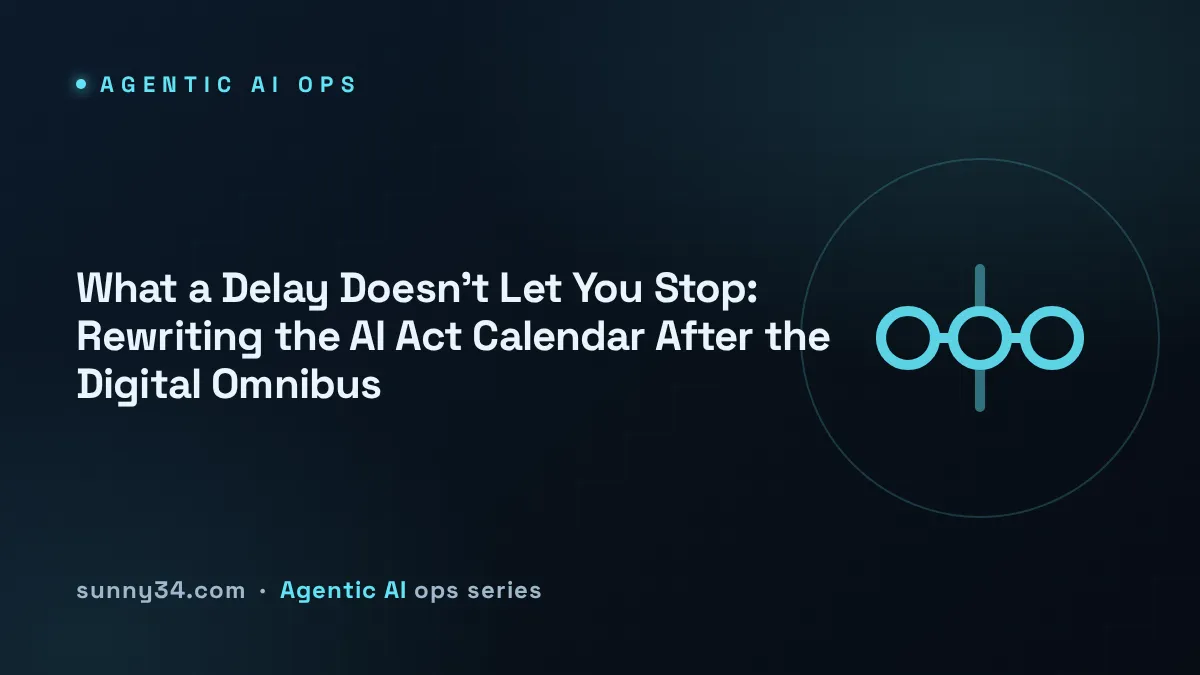 What a Delay Doesn't Let You Stop: Rewriting the AI Act Calendar thumbnail