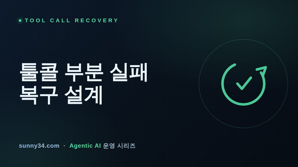 재시도는 2~3번뿐이다: 챗봇·콜봇 루프의 멀티 툴콜 부분 실패 복구 설계 썸네일