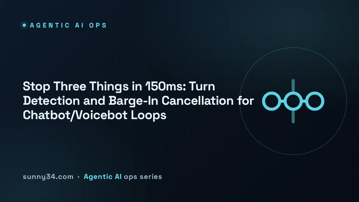 Stop Three Things in 150ms: Turn Detection and Barge-In Cancellation thumbnail